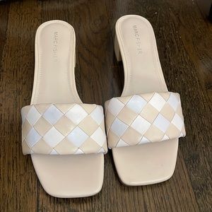 Marc Fisher braided Tan Sandals